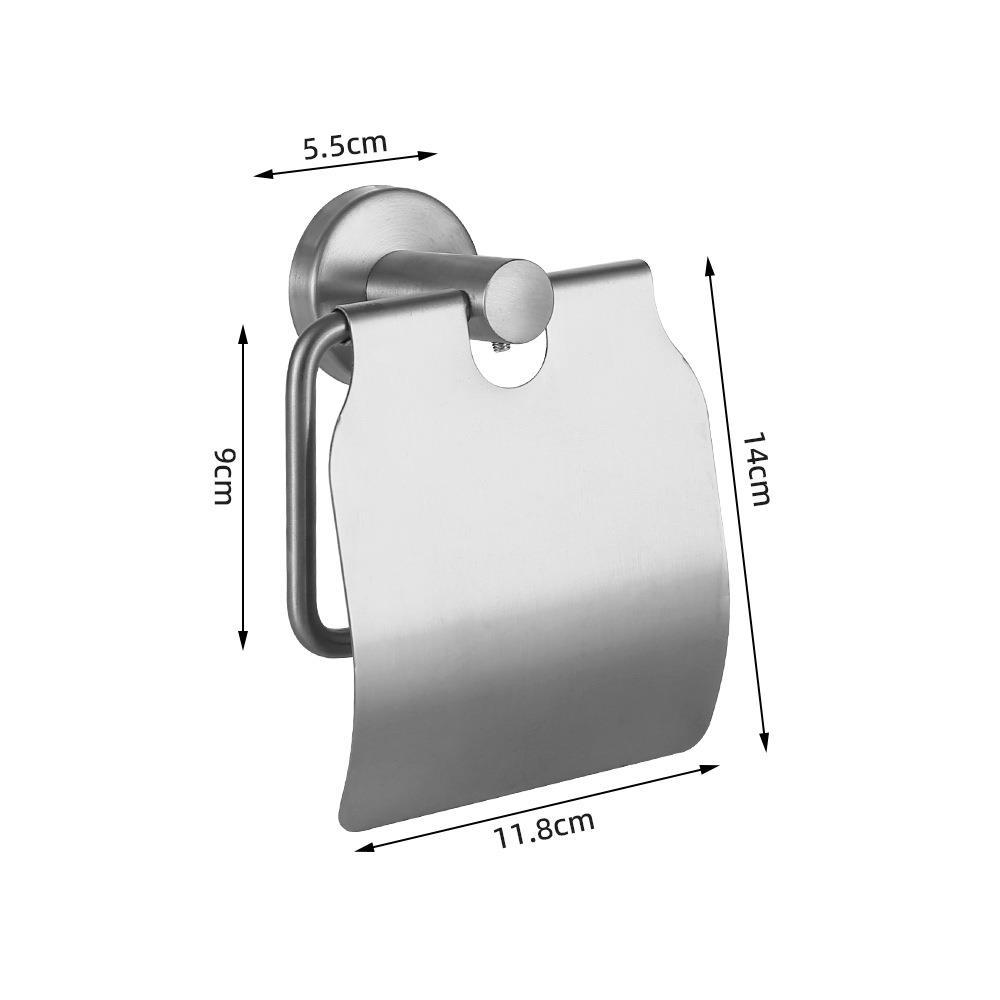 Baño colgante conjunto de acero inoxidable seis piezas toallas toallas barra toallas toallas toallas un gancho anillo conjunto colgante de pared
