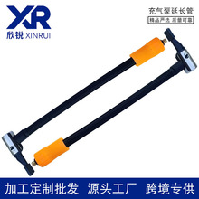 车载充气泵气管接头汽车打气筒连接软管适配充气宝M6气嘴自动停充