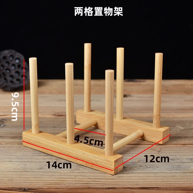 Taza de madera para el hogar Taza de té colgante al revés Taza de té a prueba de polvo Taza de vidrio Estante de almacenamiento creativo