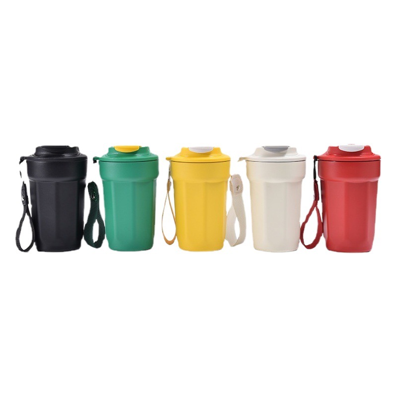 Cross-border 316 de acero inoxidable de cola taza de café de vacío cuerda simple portátil taza de coche portátil taza de vacío al por mayor