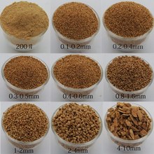 抛光核桃壳粉磨料滤料核桃壳碎粒颗粒除积炭机芦丁鸡核桃砂