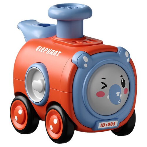 Children's puzzle resistant to falling face changing whistle push and slide train inertia toy car boy gift toy wholesale