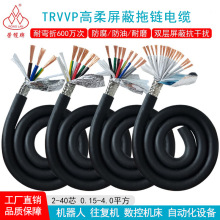 TRVVP拖链屏蔽电缆线2-6芯自动化设备机器人信号线控制高柔电源线