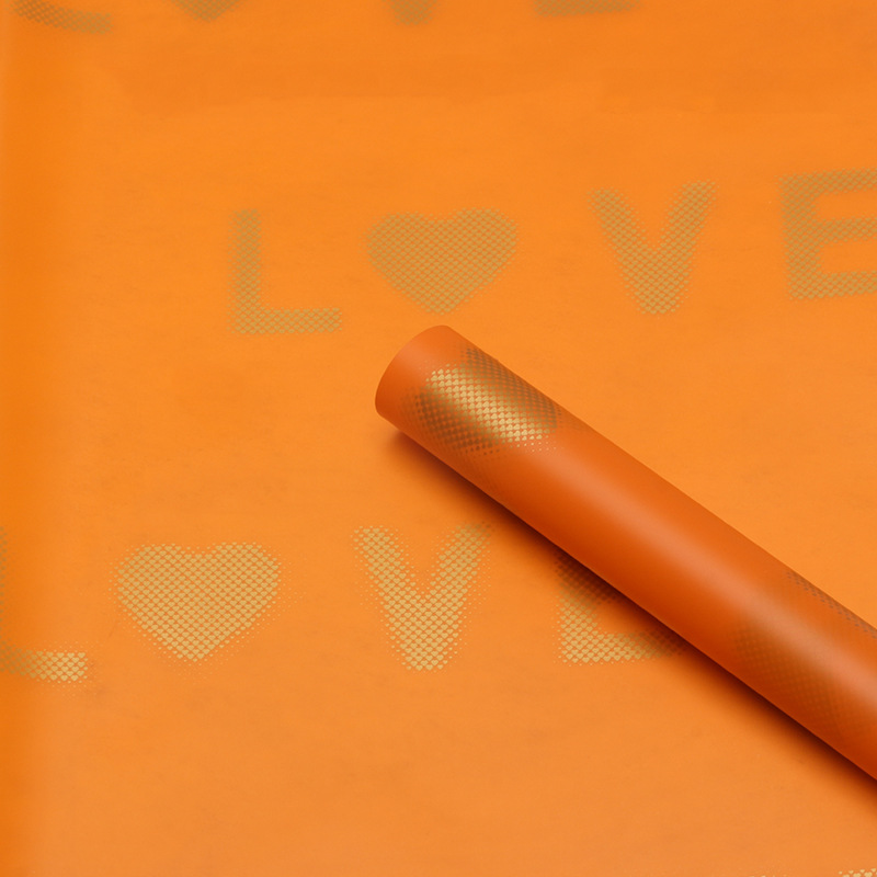 Huaxi comercio exterior transfronterizo Hansu papel de embalaje de flores grandes amor floral impermeable niebla papel florista materiales lotes