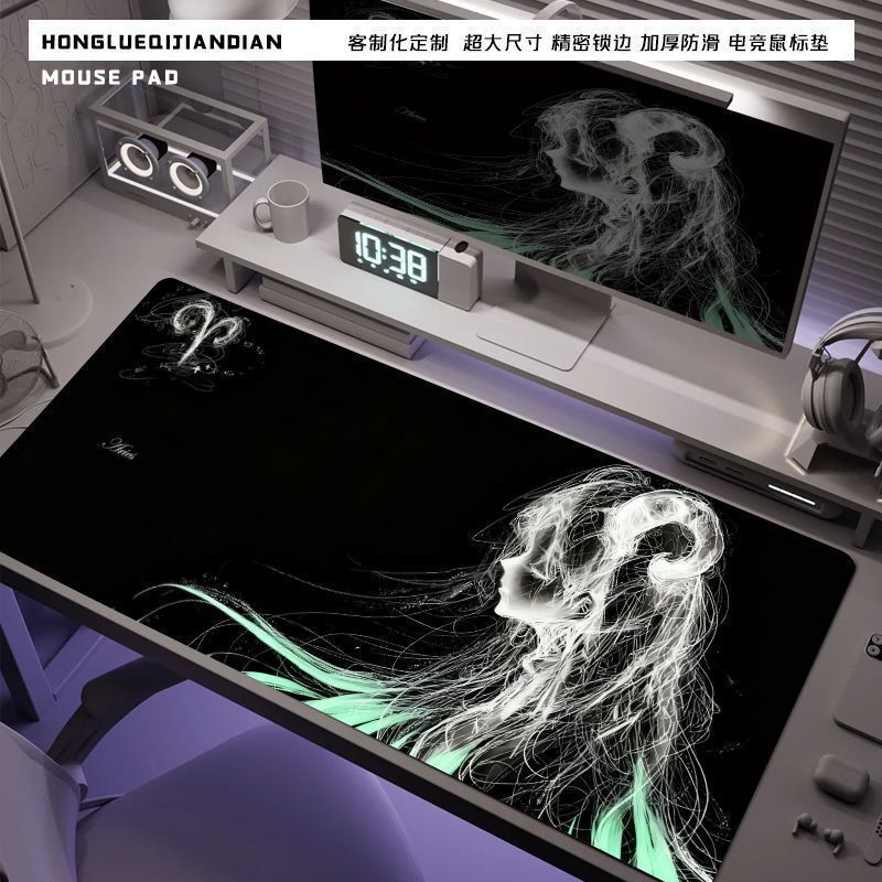 Dreamy New Twelve Constellation Mouse Pad E-Sports Oversized Two-Dimensional Game Animation Dedicated Advanced Computer Keyboard