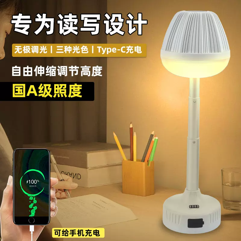 新款台灯家用卧室床头灯轻奢高级感小夜灯柔光调光护眼睡眠灯