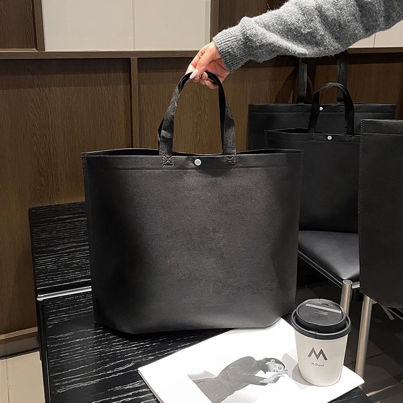 Negro; pequeño 35*26 * fondo 8CM; nuevo material no tejido