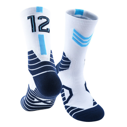 Factory digital professional basketball socks men's thickened mid-calf socks children's socks non-slip high-top towel bottom sports socks