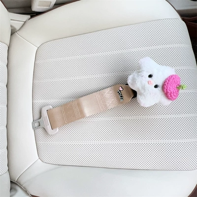 Car seat belt: of pregnancy, co-pilot seat abdominal support and - beige-anti-strangling-safety-belt-for-pregnant-women-five-pointed-star-rose-red-beret