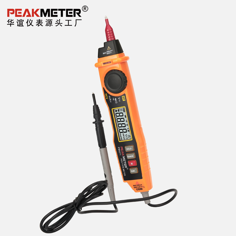 华谊PEAKMETER-PM8211笔式数字万用表手持式非接触电压探测表