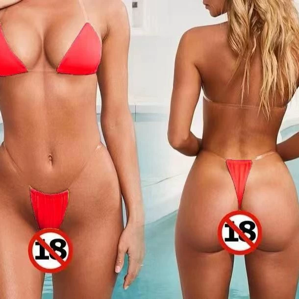 Sexy beach swimwear, invisible multicoloured straps, direct factory sales