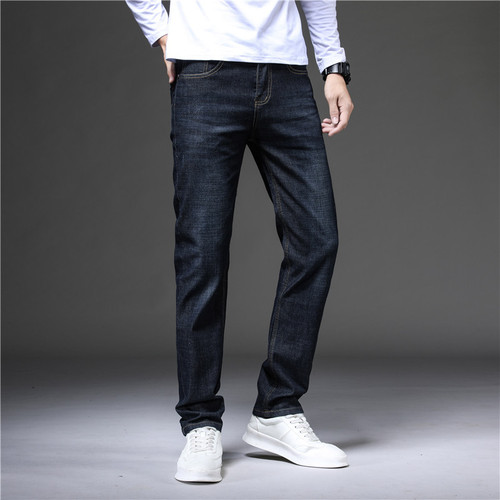 Spring Men's Denim Casual Pants Casual Cotton Micro-Spring Men's Long Pants F8206-2