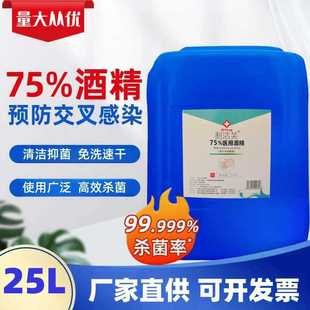 �F؛���l�ƾ�75���t�ô�Ͱ25L�Ҵ�����Һ75%��ϴ����Ƥ�w�坍