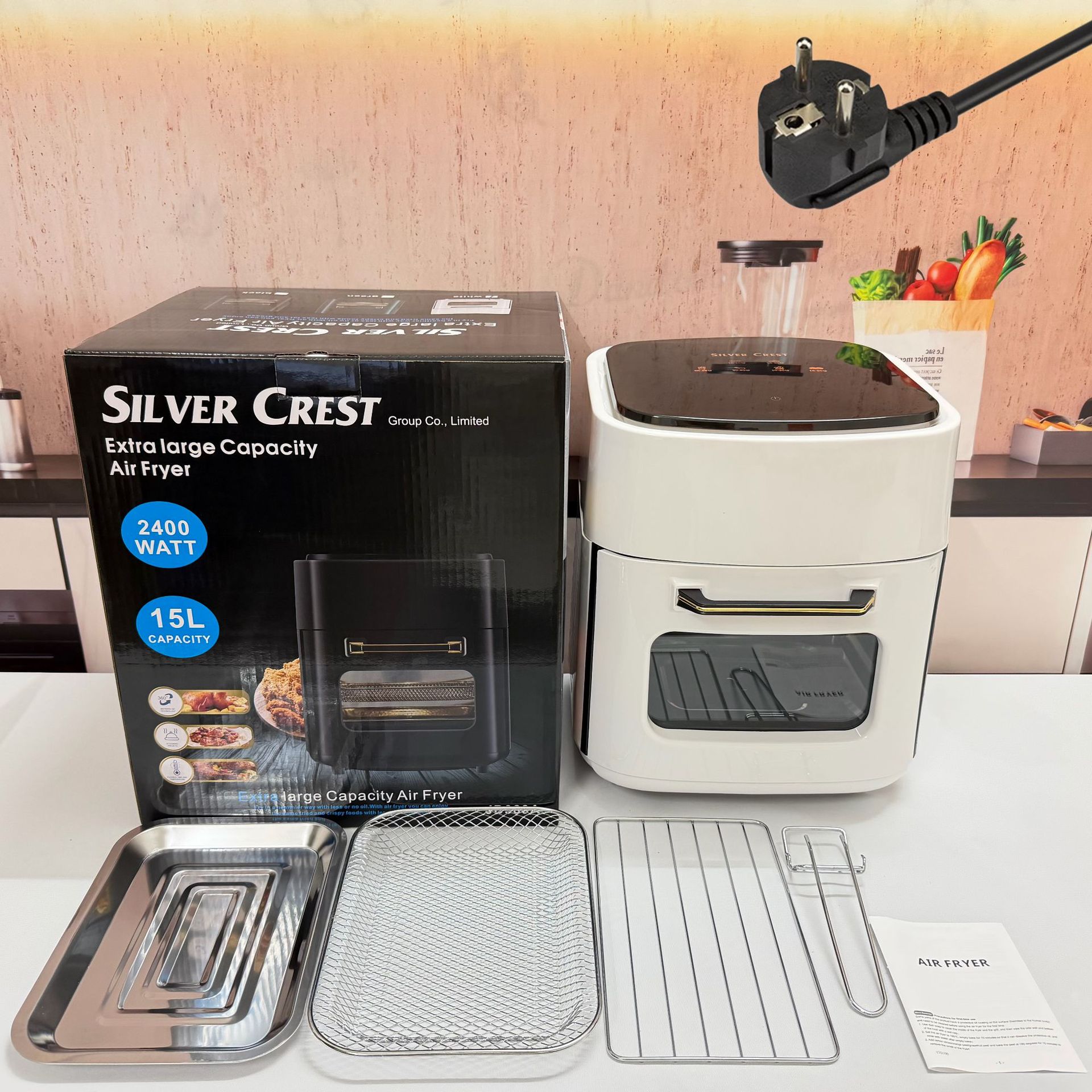 8L Hava Fritözü Çok Fonksiyonlu Akıllı Dokunmatik Ekranlı Fırın Büyük Kapasiteli Hava Fritözü Elektrikli Fritöz Patates Kızartma Makinesi