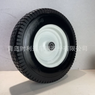 工厂批发 15英寸5.00-8轮胎 PU发泡车轮防刺穿 割草机拖车用