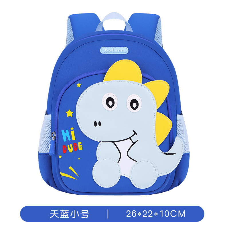 Dinosauro de rojo, mochila de dibujos animados para niños pequeños, mochila de hombro para niños de 2 - 3 - 5 años de edad