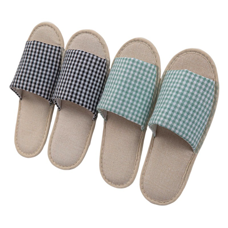 Pantuflas de Lino para Hotel y Hogar Antideslizantes image 1