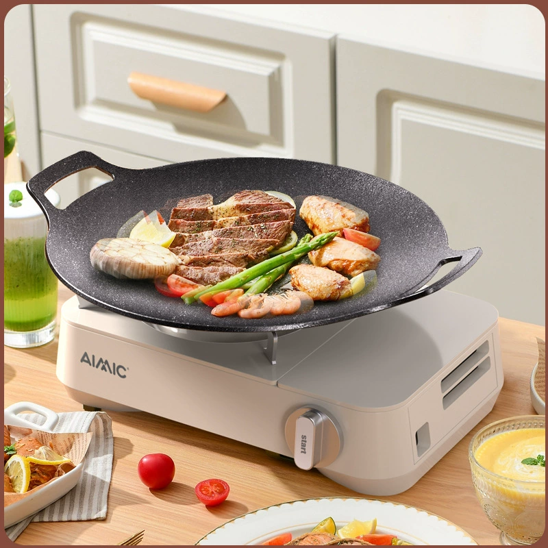 Оптовая Продажа с фабрики Бытовая форма для выпечки Коммерческая плита для барбекю в Корейском стиле Печь с картриджем на открытом воздухе Форма для выпечки теппаньяки Поддержка