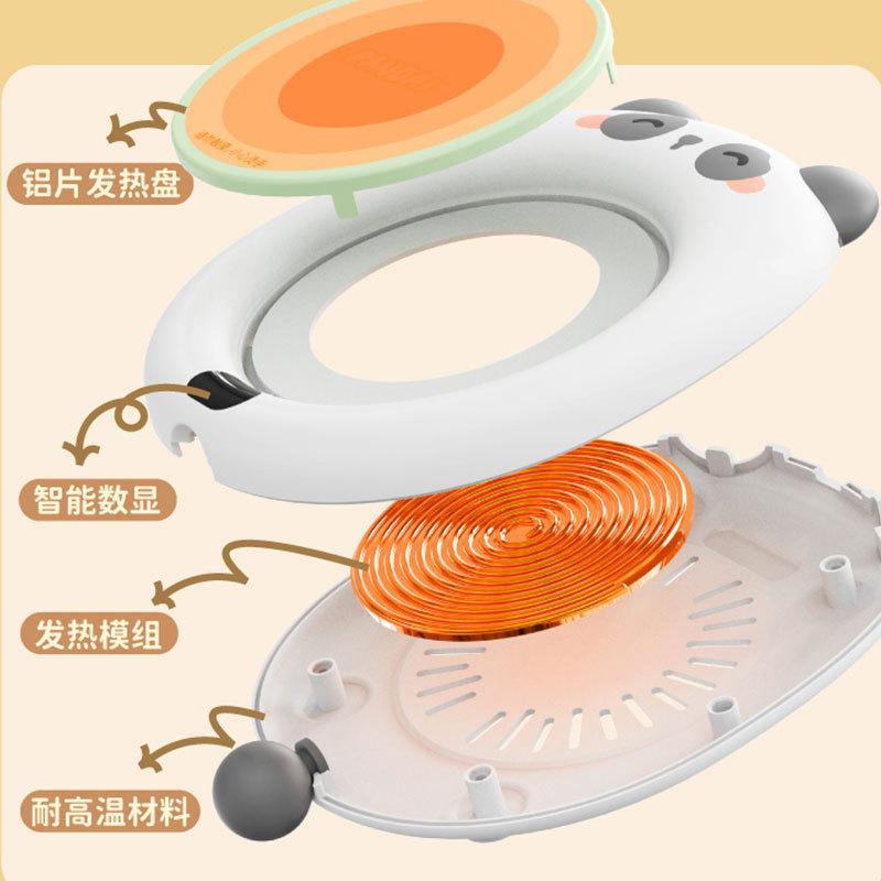 クリエイティブ恒温暖かいカップマット寮かわいい小型加熱カップ皿オフィス保温ベースコーヒーミルク|undefined