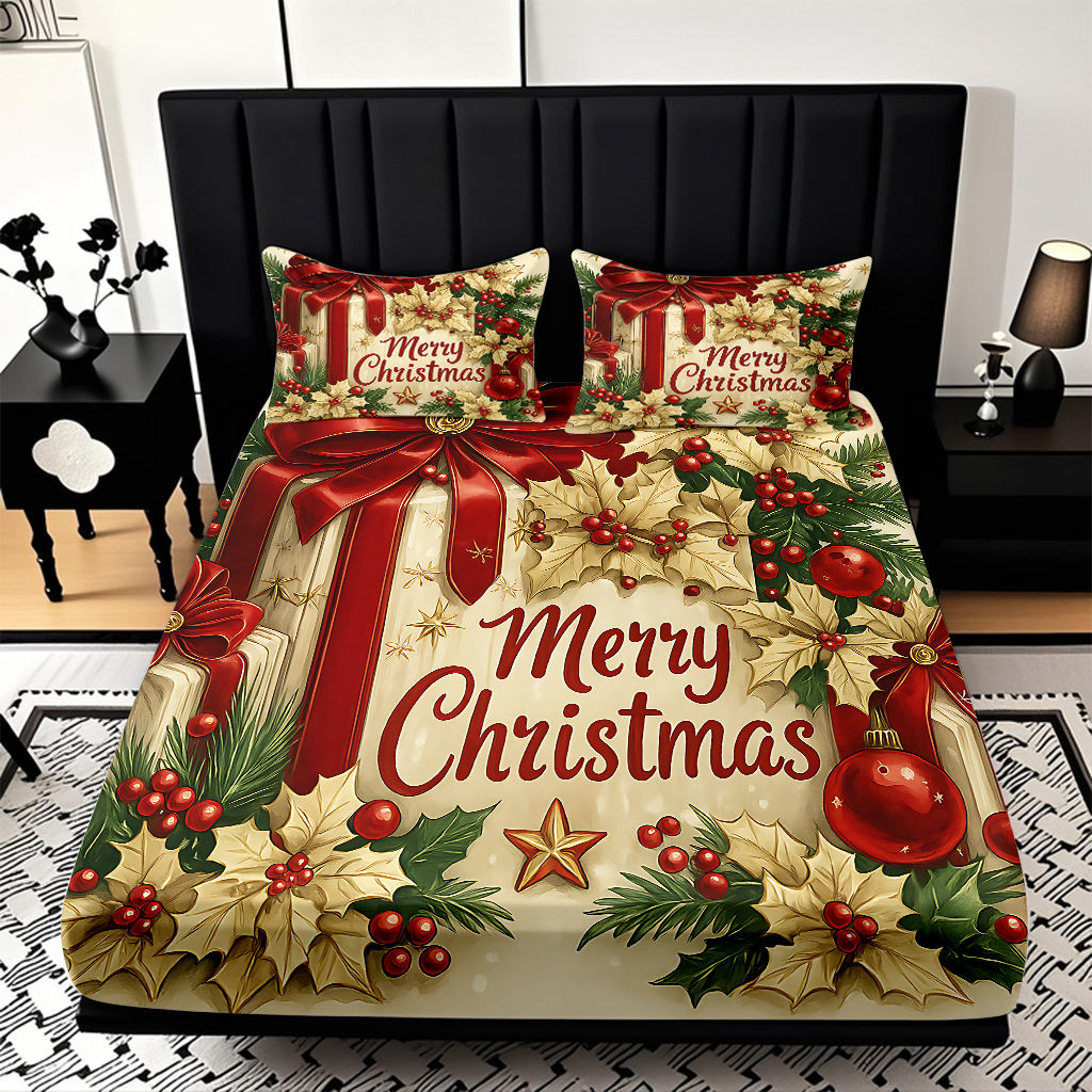 TEMU / JIT Navidad impresión digital cama Kasa Kit suave transpirable impresión digital de alta definición para diseñar
