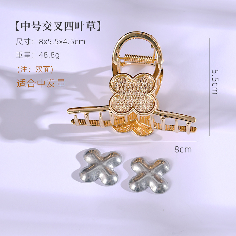 教师节手工diy宋锦抓夹鲨鱼夹全套材料包发簪发饰低夹底托配件|undefined
