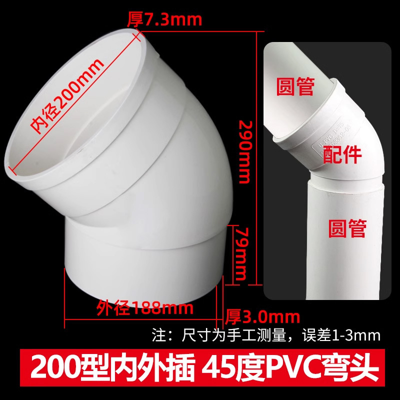 PVC Accesorios de conector de cuello estándar nacional colección completa de conector de enchufe tee de cuatro vías codo directo camiseta oblicua