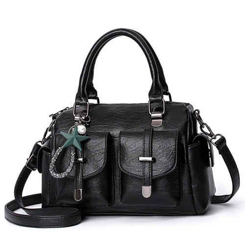 Bags for women  new fashion handbag Korean style soft leather large capacity middle-aged mother shoulder bag one piece drop shipping