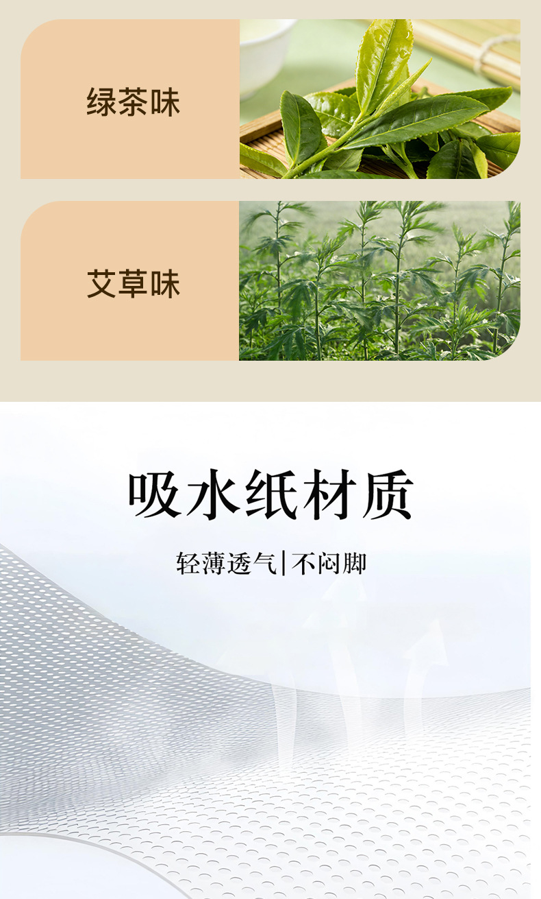 Two-in-One Herbal Foot Patches with Ginger Rose Green Tea Lavender and Mugwort for Foot Care in use