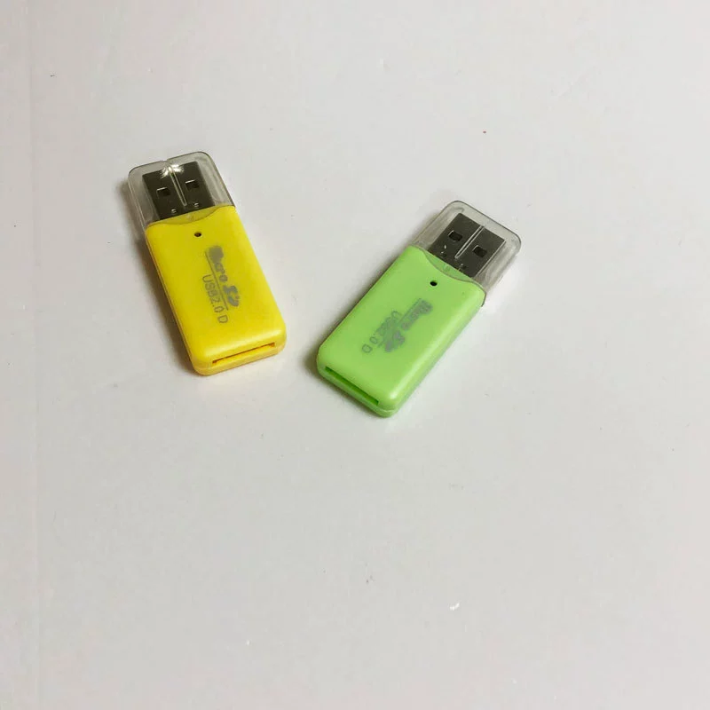 Factory wholesale ice card reader Microsd/TF card/mobile phone memory card USB 2.0 card reader