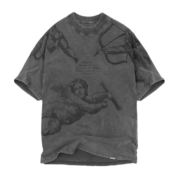 REPRESENT REP 23SS new little angel cupid print American retro old…