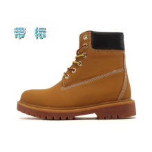踢不烂经典款大黄靴厚底马丁靴男女款情侣头层牛皮户外高帮靴子