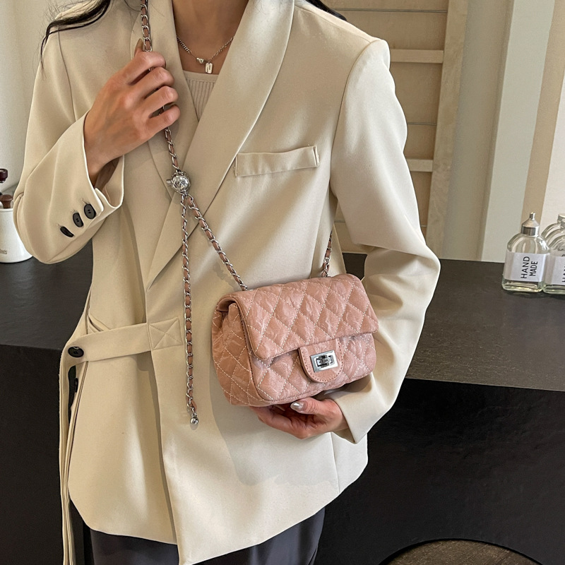 Nicchia Instaram Hih end Piccola Frarant Wind Ricamata Catena da Donna 2024 Nuova Coreana Versatile Blocco Fibbia Spalla_voghion.com