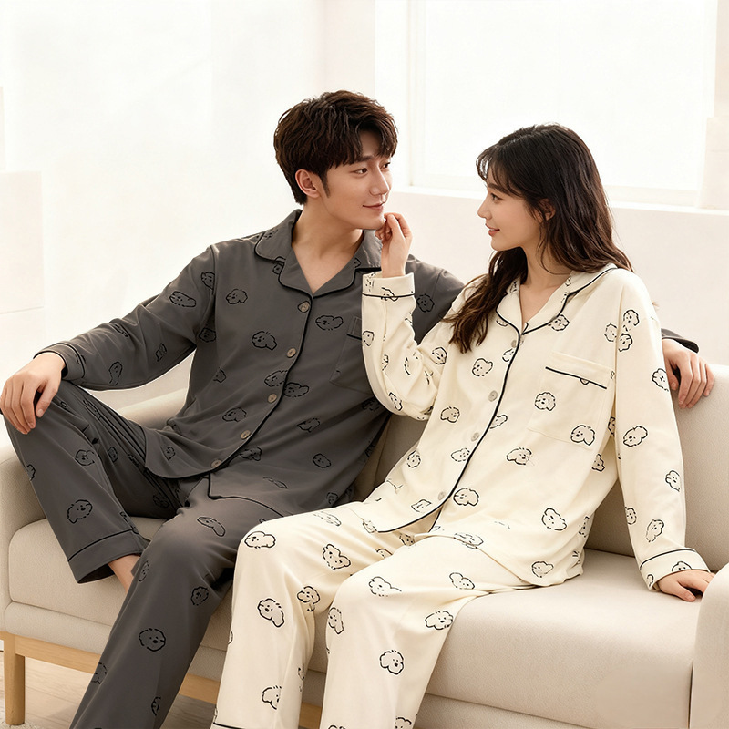 Pajamas de pareja de cordillera de cachorro de cachorro