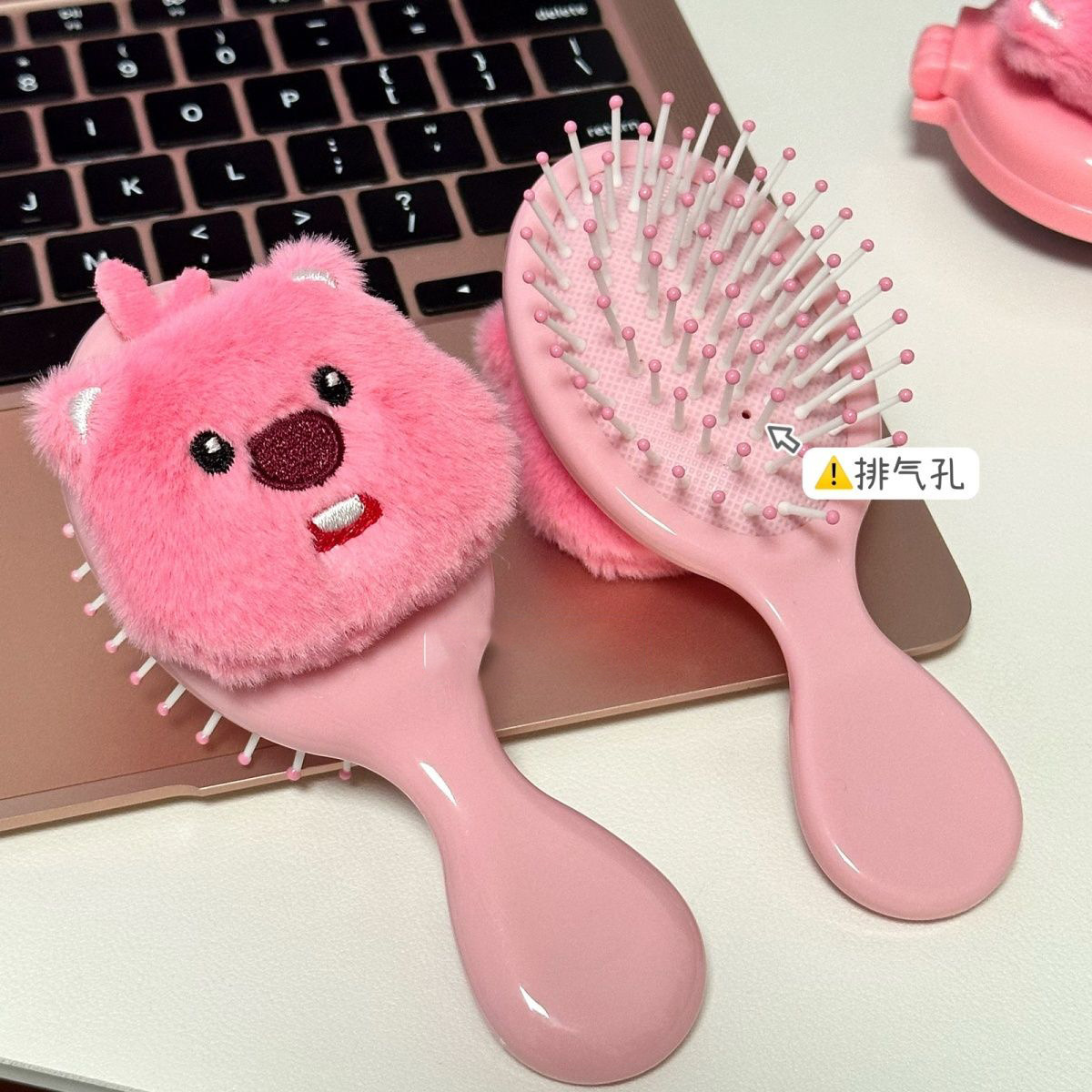 Peines de bolsas de aire de peluche Loopy Peines de aire de peluche Peines de masaje portátiles Peines de masaje mini