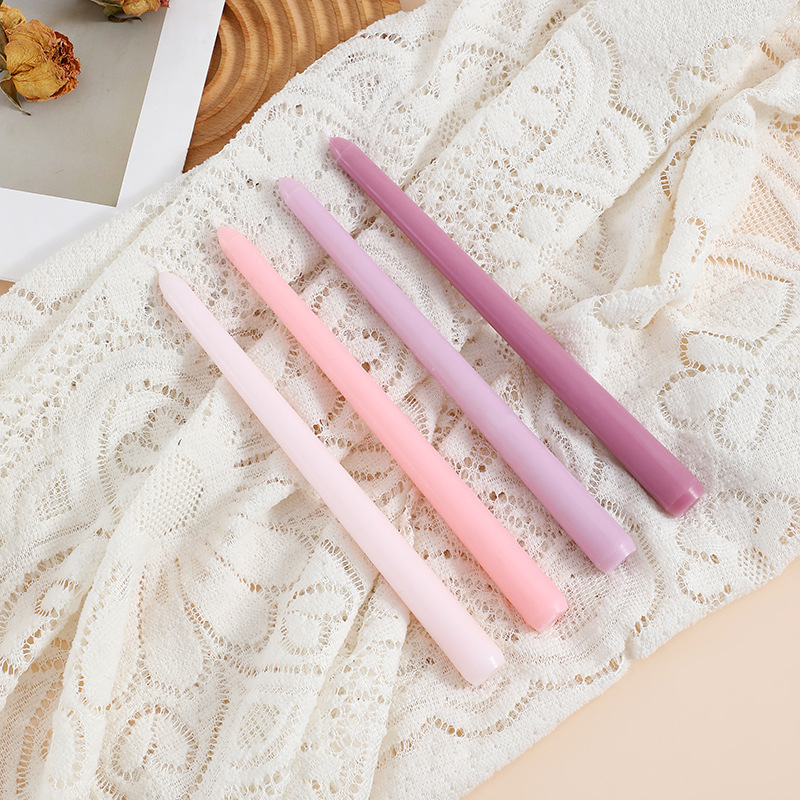 長さ25cmのロングロッドテーパーキャンドル 結婚式宴会雰囲気ロングキャンドル 10inch色無煙キャンドル|undefined