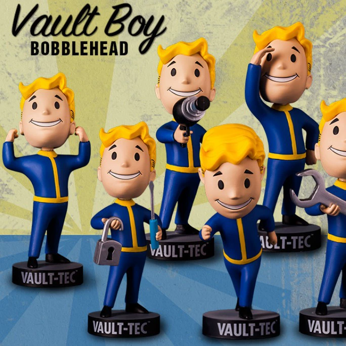 Fallout Radiation 4 Radiation Boys все 7, 3-е поколение, 3-й покол head Vault Boy кукла
