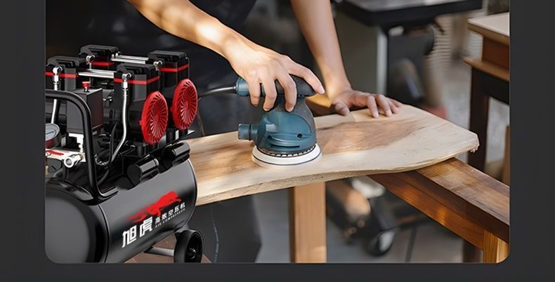 Small air compressor 220v high-power air compressor for woodworking, home use, portable paint spraying air compressor