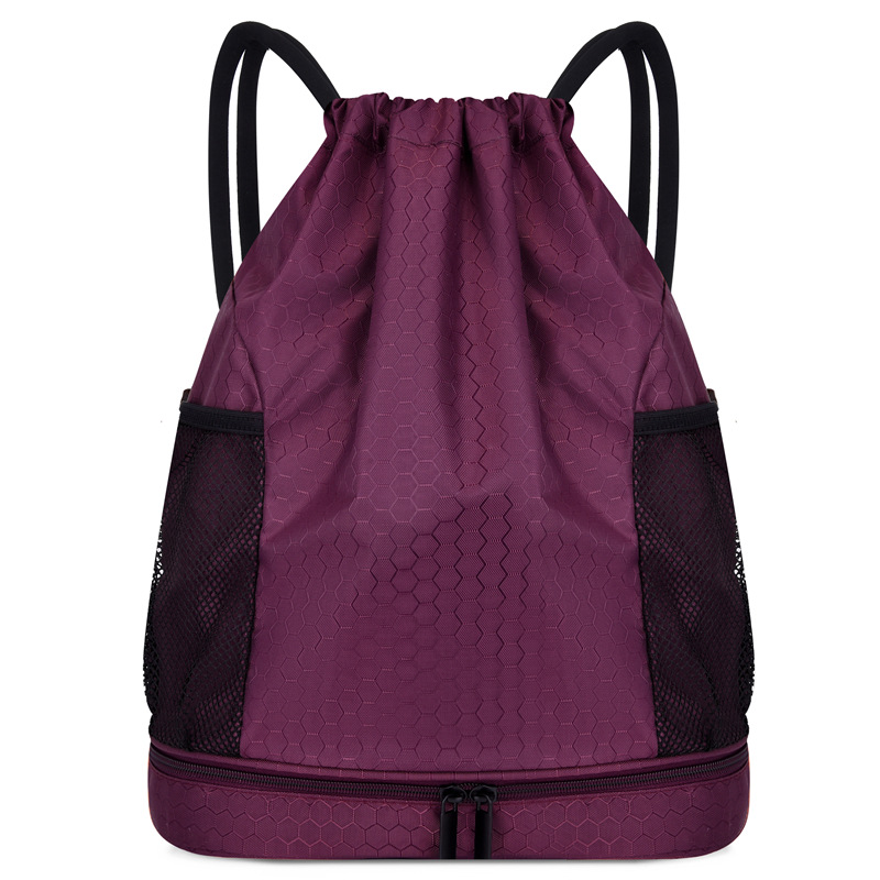 Nueva separación húmeda y seca bolsa de natación bolsa de baloncesto bolsa de cordón mochila deportes bolsa de natación