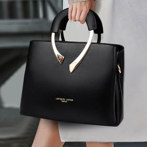 Handbag Female Middle-Aged Mother Bag 2025 New European and American Fashion Ladies Crossbody Bag Shoulder Bag Pebbled Large Bag
