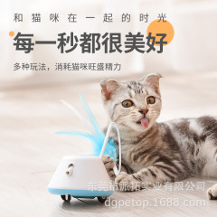 アマゾンの新型レーザー猫玩具自ハイ益智usb充電猫棒自動回転猫玩具ペット