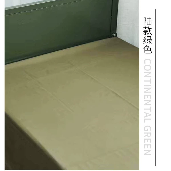 Army green bed sheet