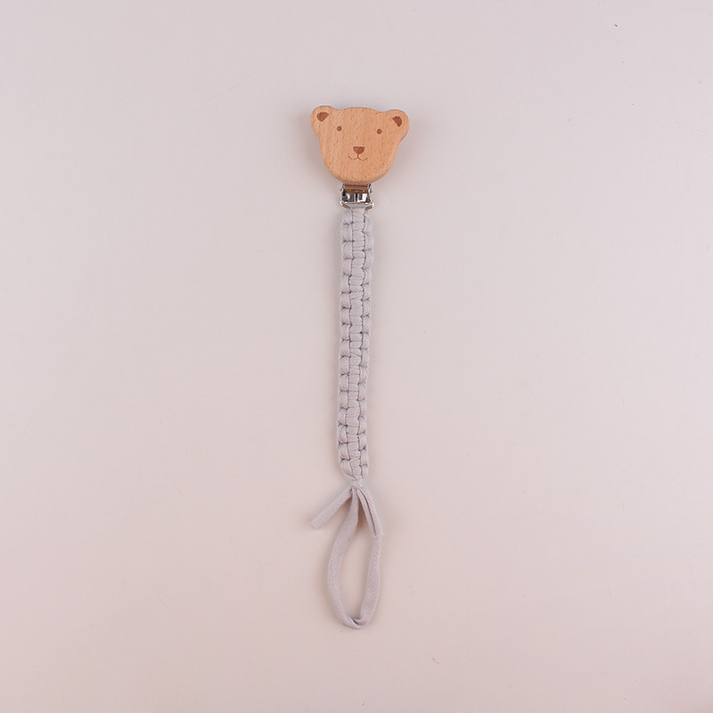 Productos para bebés beech osos chupeta clips para bebés pacificador chupeta de goma de diente para evitar la caída de la cuerda