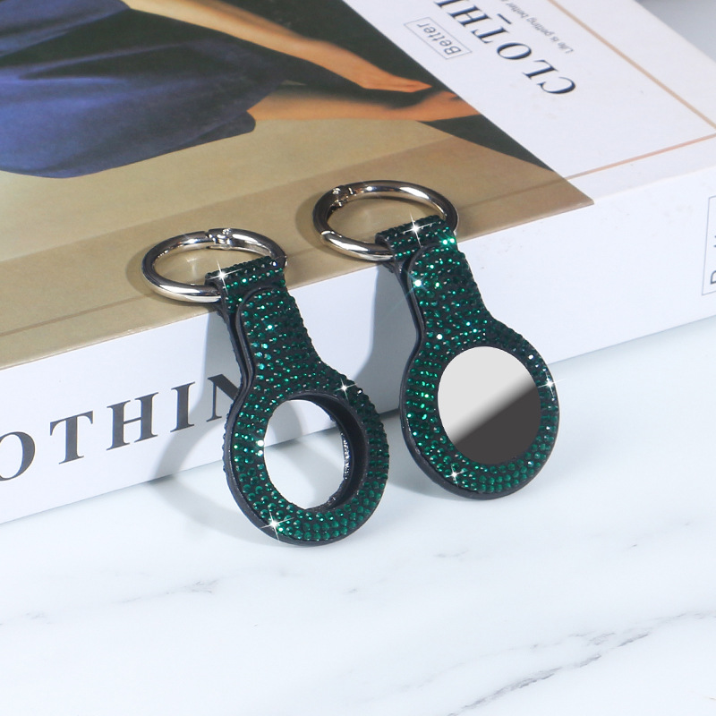 Airtag protective cover-double hole green diamond