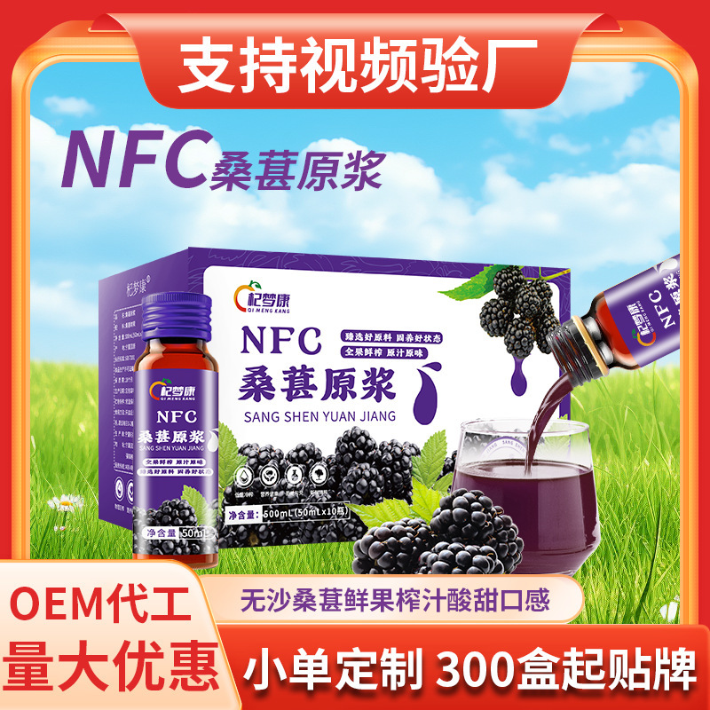 Nfc Xinjiang Mulberry Puree Wholesale Fresh Fruit Freshly Squeezed Mulberry Puree Juice Large Quantity and Excellent Price Factory Direct Sales Wholesale