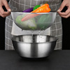 Stainless steel Trays Leach basket household kitchen silica gel Wash rice Artifact Wash rice sieve Wash rice Water leakage