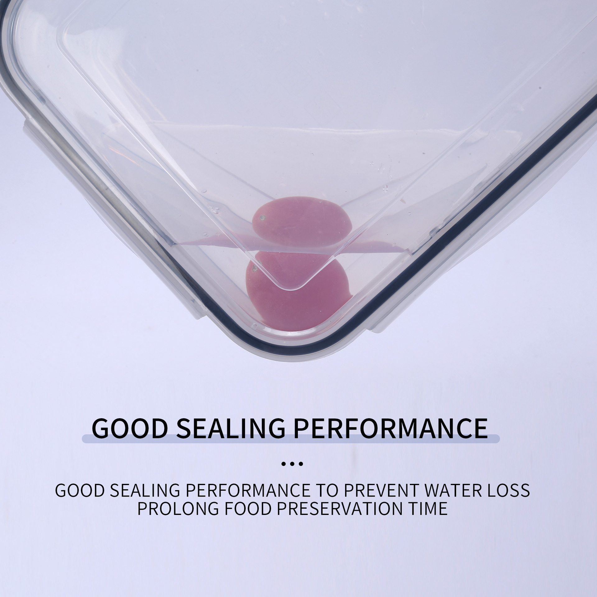 Plástico sellado 14 piezas crujiente frasco multi-grano Flip almacenamiento de productos secos refrigerador refrigerado fruta caja de almacenamiento transparente