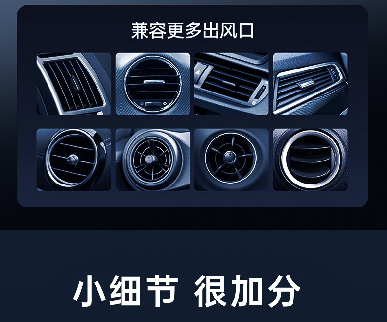 Cross-Border Breathing Atmosphere Light Folding Screen Dedicated Stand 15W Automatic Clamping Car Wireless Charging Phone Holder
