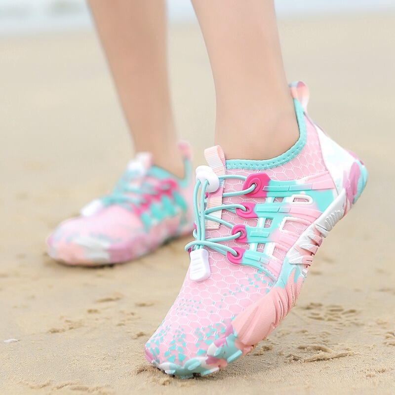 Cross-border Hot Sale Soft Sole Non-slip Children's Tracing Shoes Beach Swimming Wading Shoes Outdoor Leisure Rope Skipping Fitness Shoes