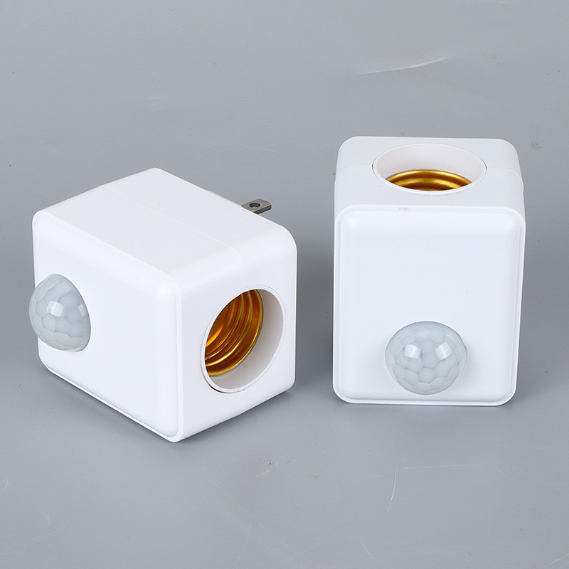 Lámpara inteligente de control remoto e27 conector de conector de tornillo inducción del cuerpo humano interruptor de control inalámbrico base de luz inducción radar image 14