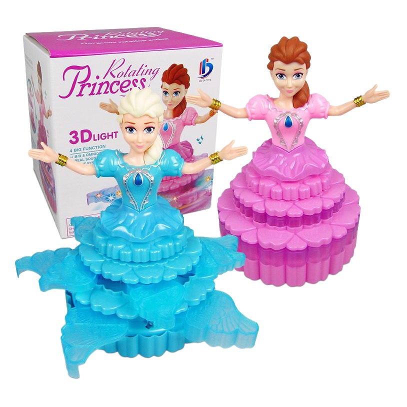 Muñeca de baile de los niños creativo música luminosa eléctrica princesa juguete al por mayor baile princesa robot